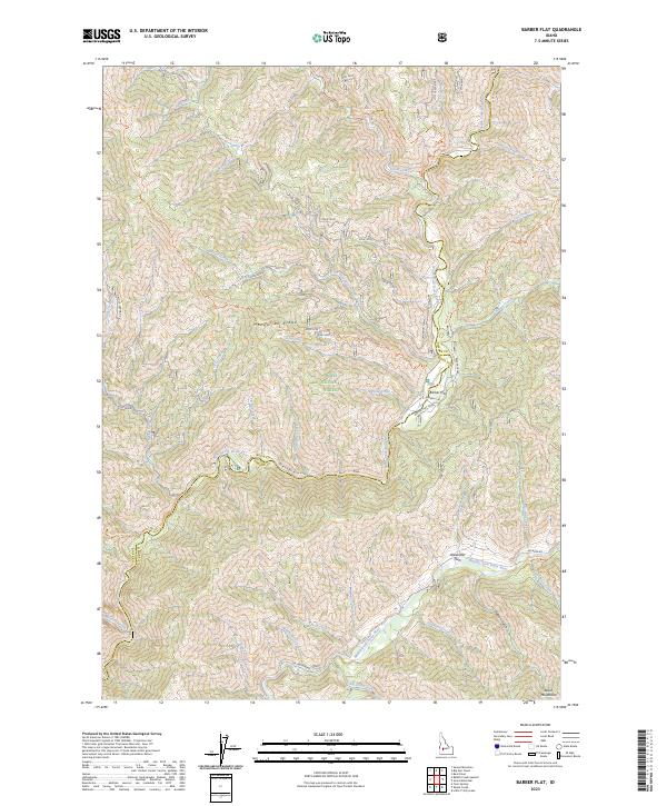 USGS Topographic Map – Barber Flat