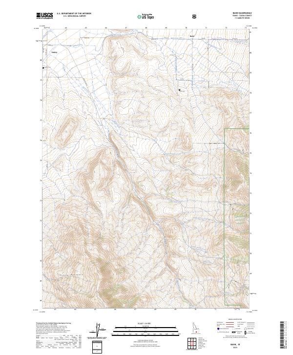 USGS Topographic Map – Basin