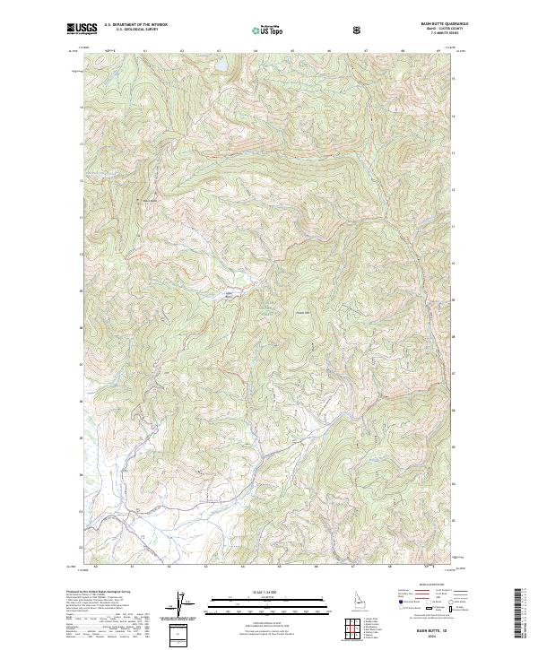 USGS Topographic Map – Basin Butte