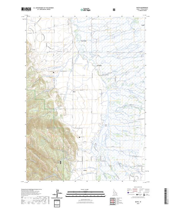 USGS Topographic Map – Bates