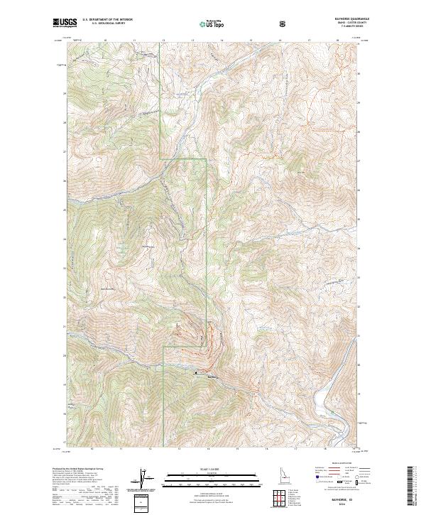 USGS Topographic Map – Bayhorse
