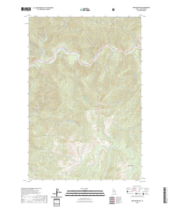 USGS Topographic Map – Bear Mountain