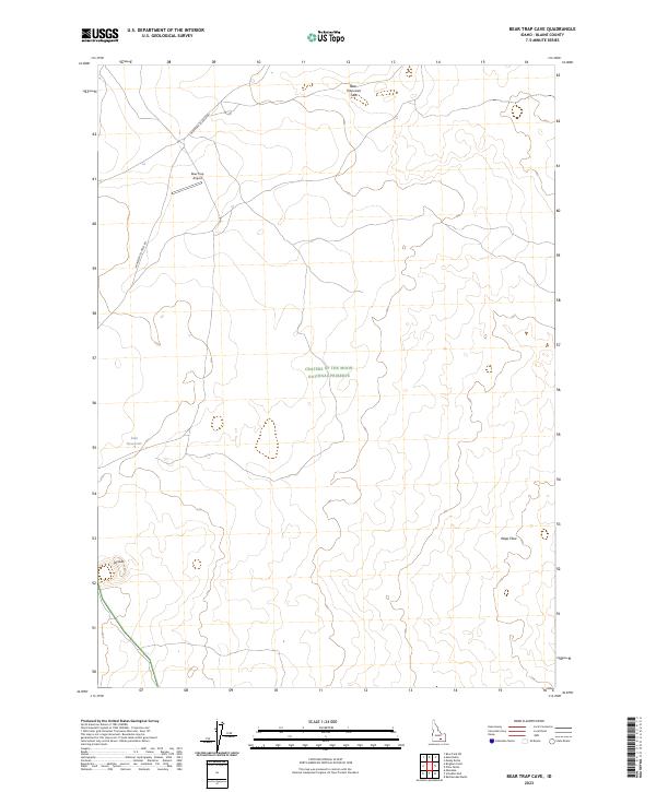 USGS Topographic Map – Bear Trap Cave