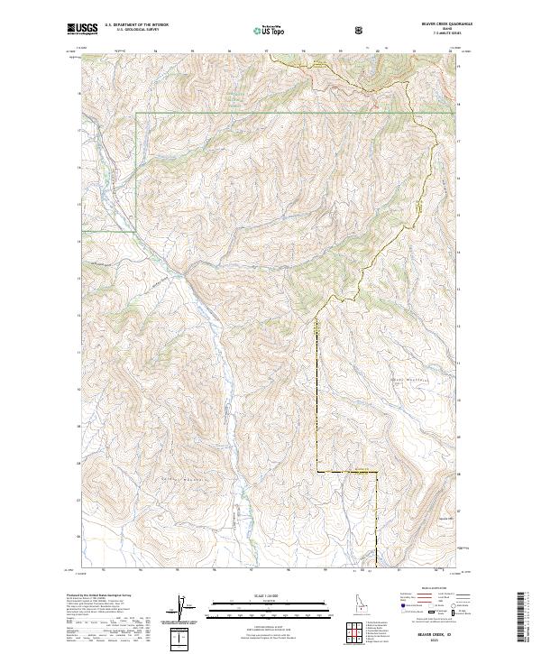 USGS Topographic Map – Beaver Creek