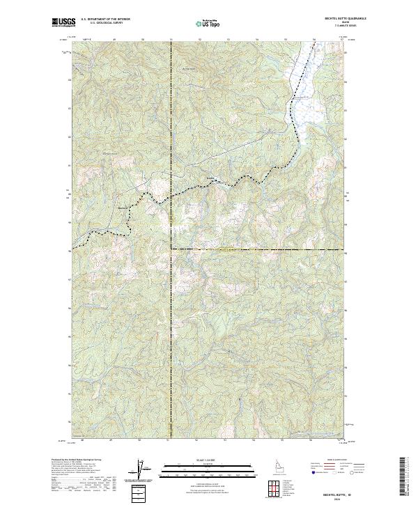 USGS Topographic Map – Bechtel Butte