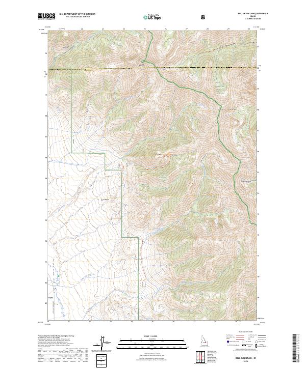 USGS Topographic Map – Bell Mountain