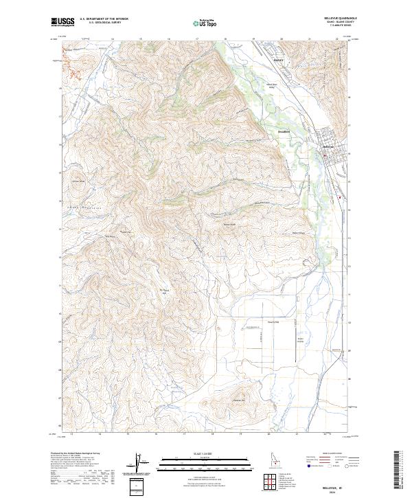 USGS Topographic Map – Bellevue