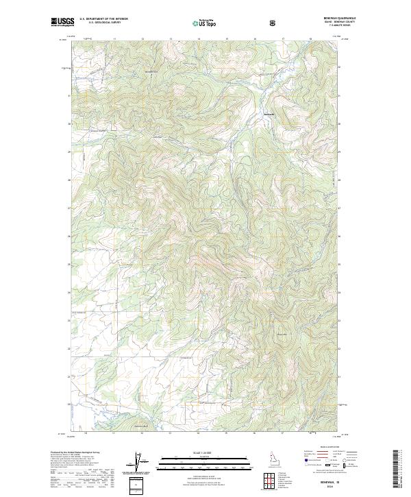 USGS Topographic Map – Benewah