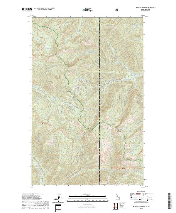 USGS Topographic Map – Benning Mountain
