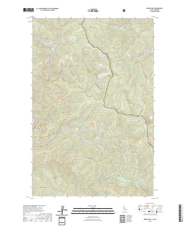 USGS Topographic Map – Berge Peak