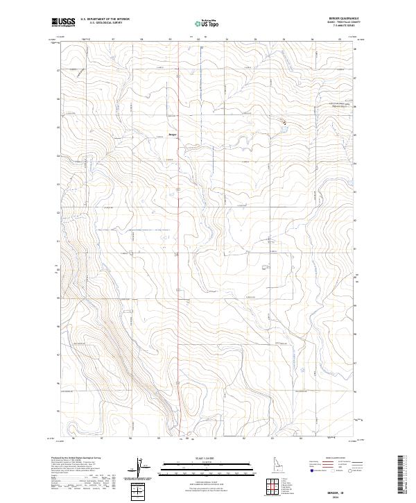 USGS Topographic Map – Berger