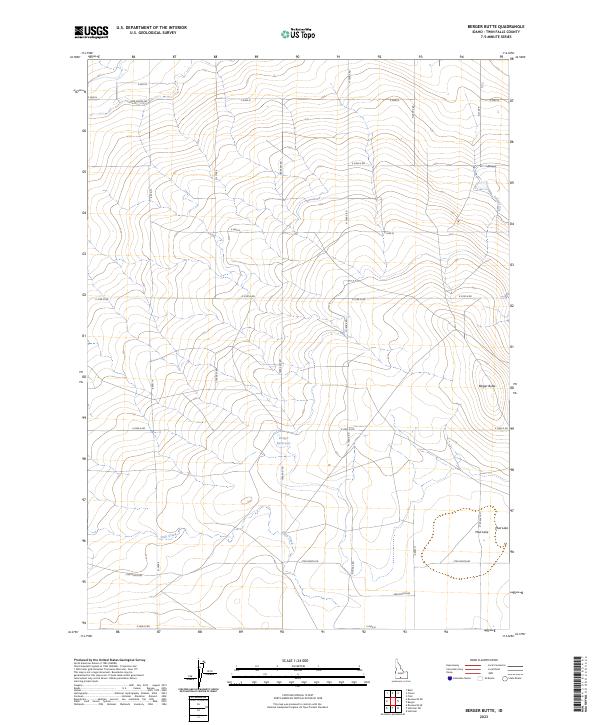 USGS Topographic Map – Berger Butte
