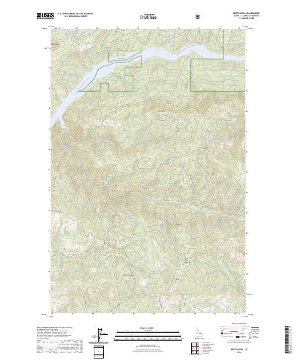 USGS Topographic Map – Bertha Hill