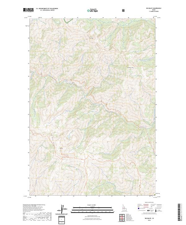 USGS Topographic Map – Big Baldy