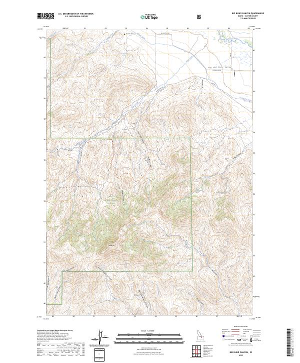 USGS Topographic Map – Big Blind Canyon