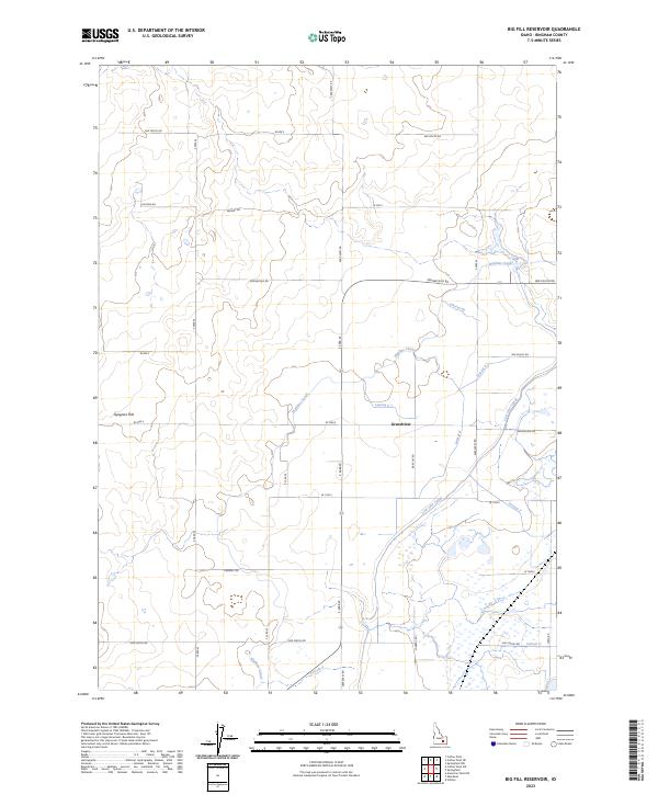 USGS Topographic Map – Big Fill Reservoir