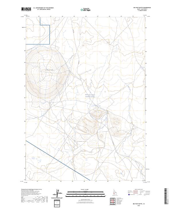 USGS Topographic Map – Big Foot Butte