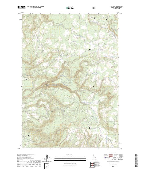USGS Topographic Map – Big Grassy