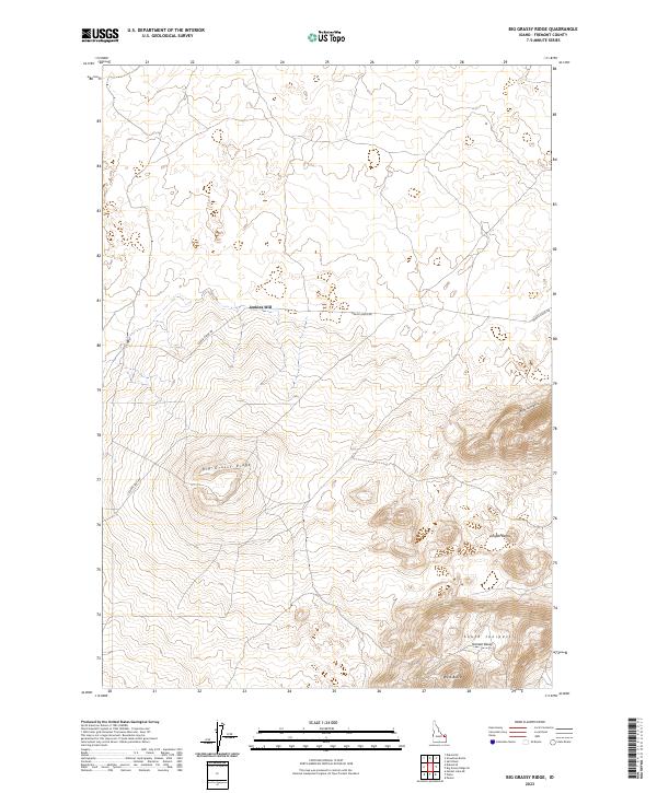 USGS Topographic Map – Big Grassy Ridge