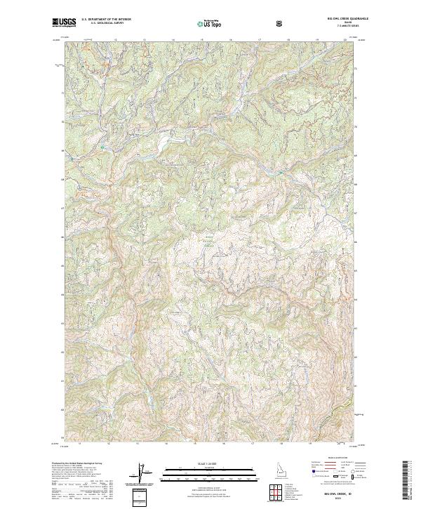 USGS Topographic Map – Big Owl Creek