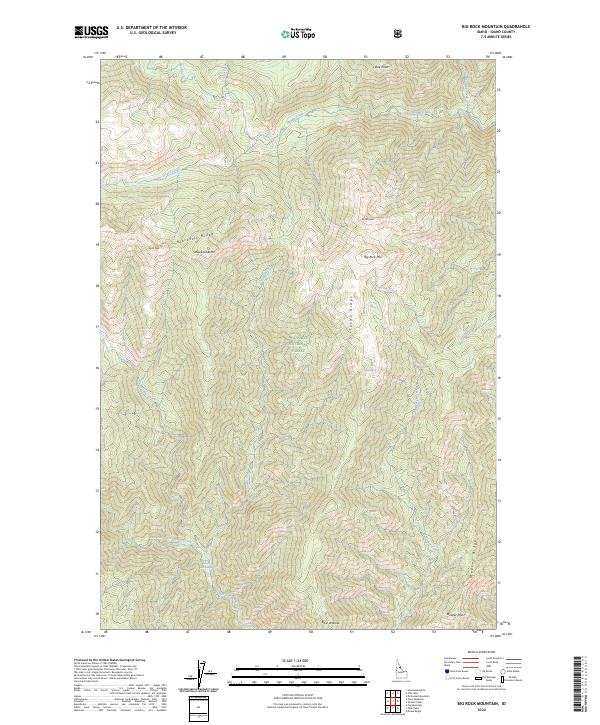 2024 Map of Big Rock Mountain, 2024 Print