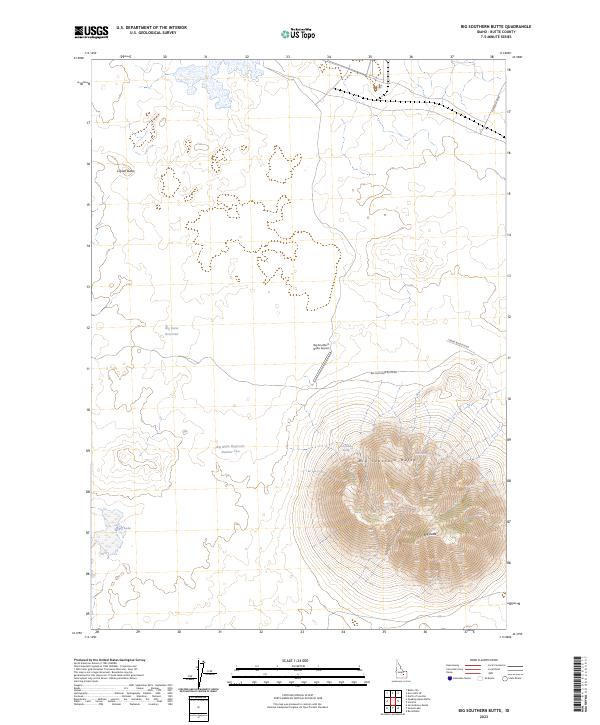 USGS Topographic Map – Big Southern Butte