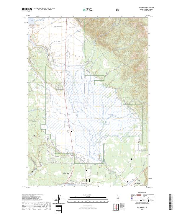 USGS Topographic Map – Big Springs