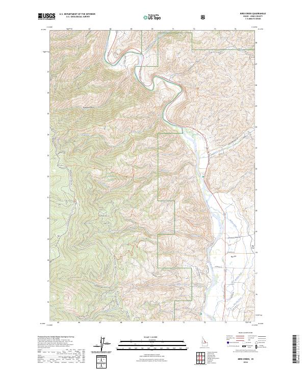 USGS Topographic Map – Bird Creek