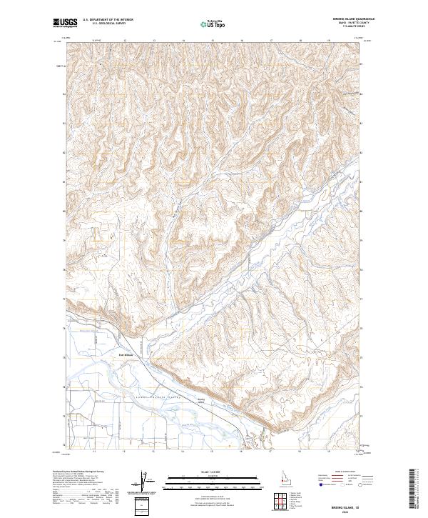 USGS Topographic Map – Birding Island