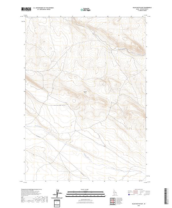2023 Map of Black Butte East, 2023 Print