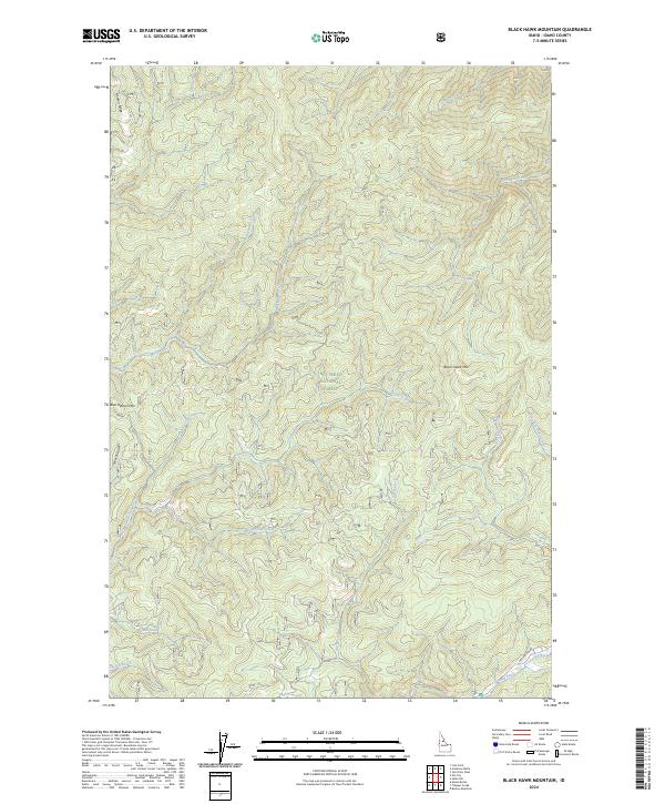 USGS Topographic Map – Black Hawk Mountain