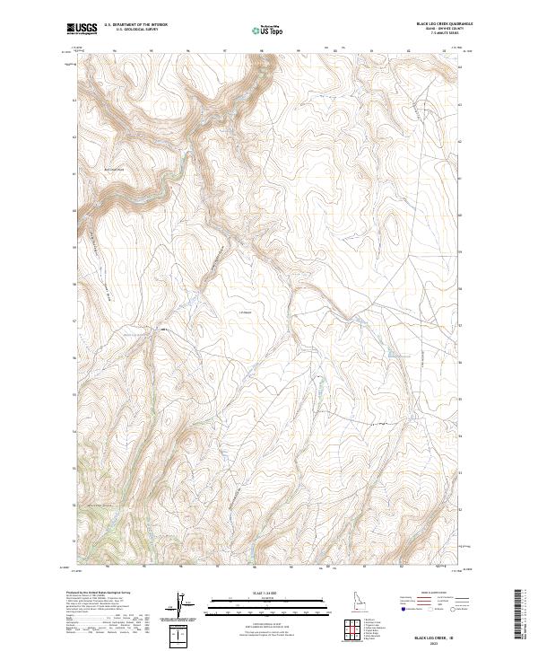 USGS Topographic Map – Black Leg Creek