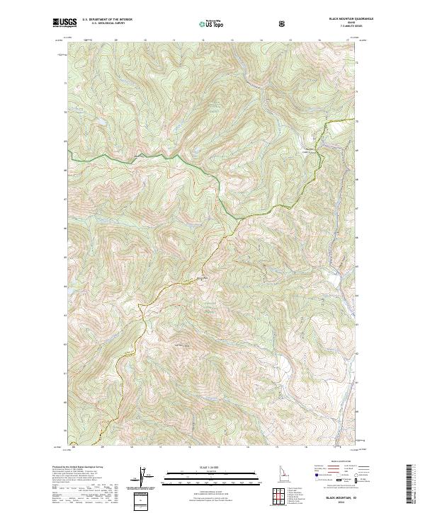 USGS Topographic Map – Black Mountain