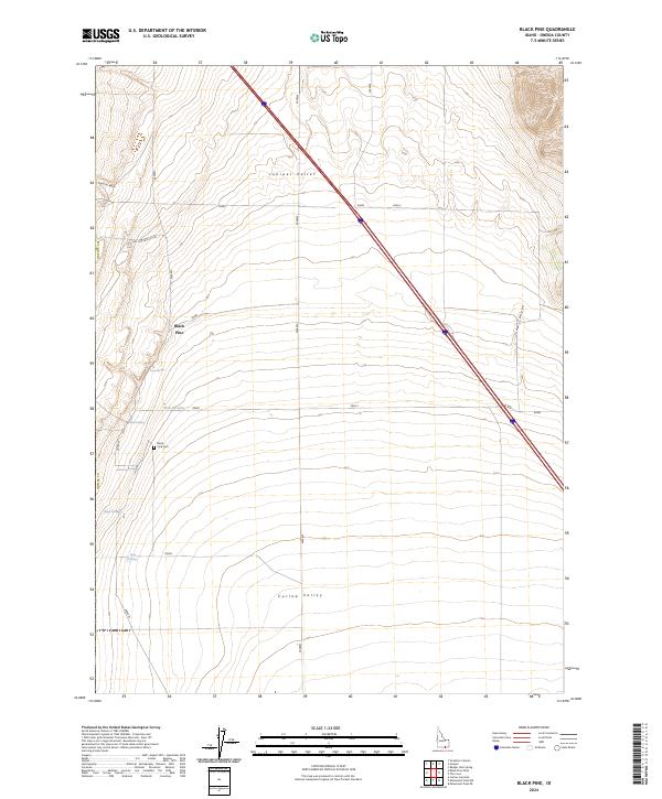 USGS Topographic Map – Black Pine