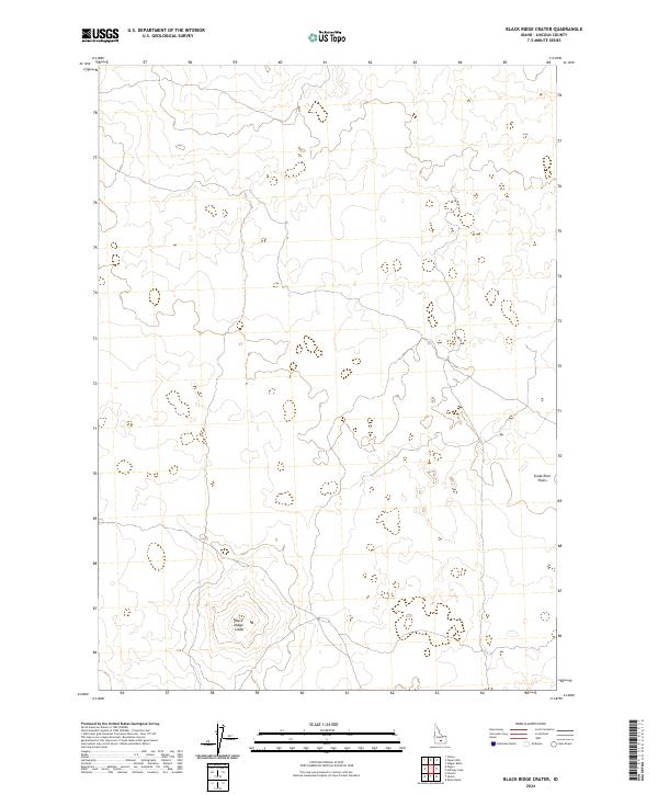 USGS Topographic Map – Black Ridge Crater