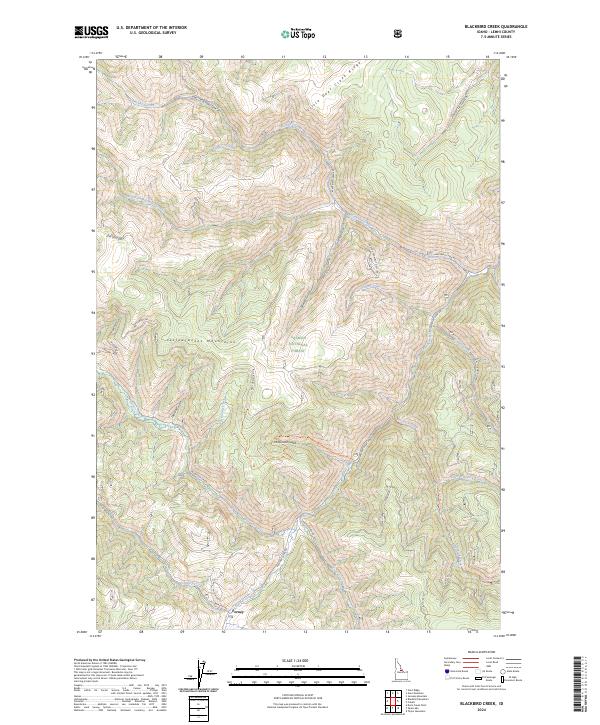 USGS Topographic Map – Blackbird Creek