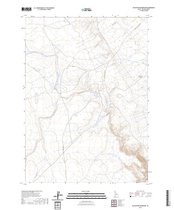 USGS Topographic Map – Blackstone Reservoir
