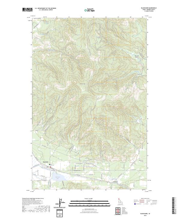 USGS Topographic Map – Blanchard