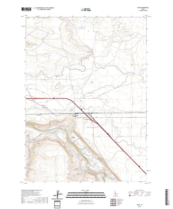 USGS Topographic Map – Bliss