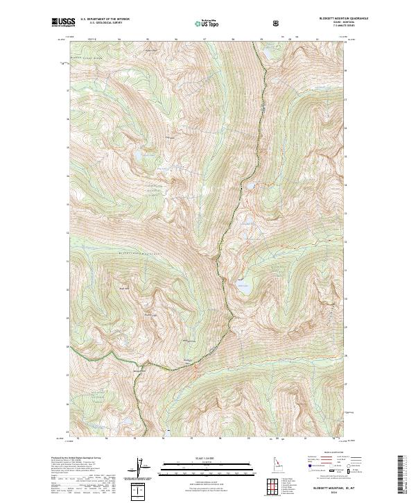 USGS Topographic Map – Blodgett Mountain