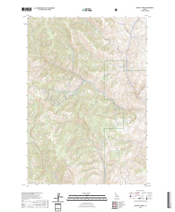 USGS Topographic Map – Blowfly Creek