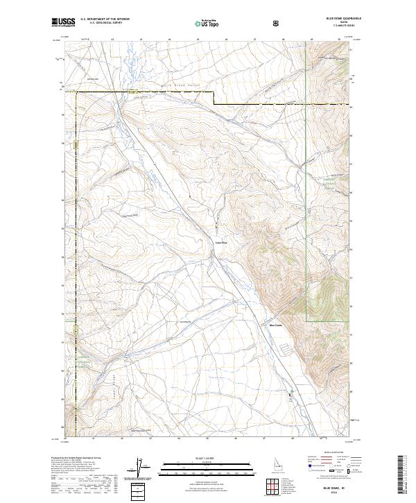 USGS Topographic Map – Blue Dome