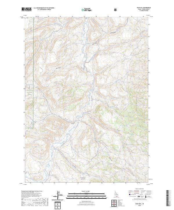 USGS Topographic Map – Blue Hill