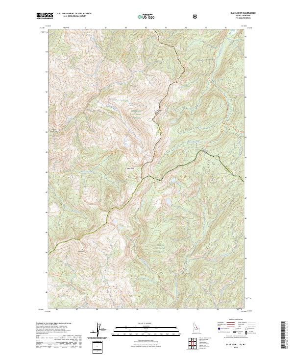 USGS Topographic Map – Blue Joint