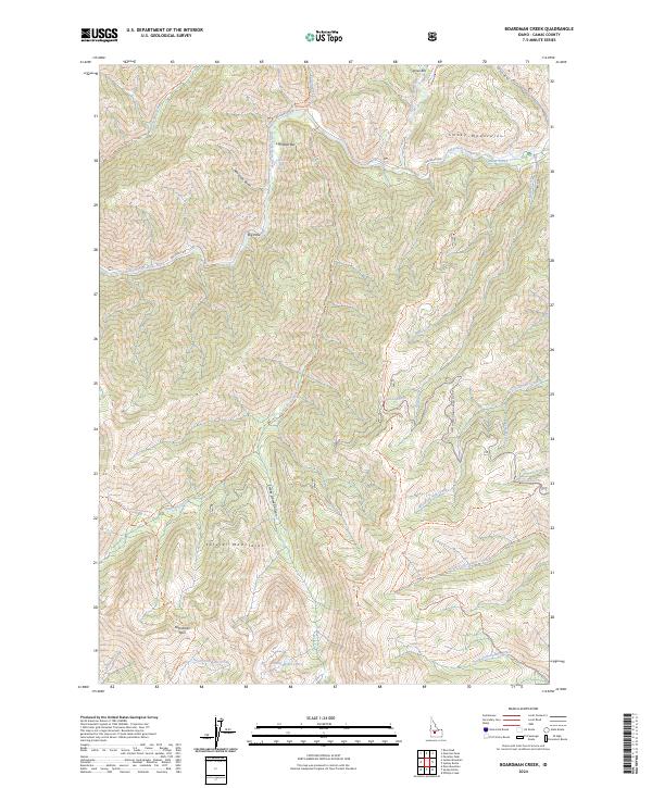 USGS Topographic Map – Boardman Creek