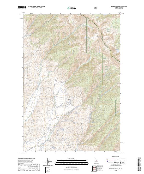 USGS Topographic Map – Bohannon Spring