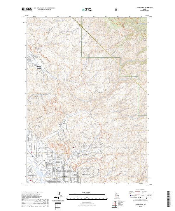 USGS Topographic Map – Boise North