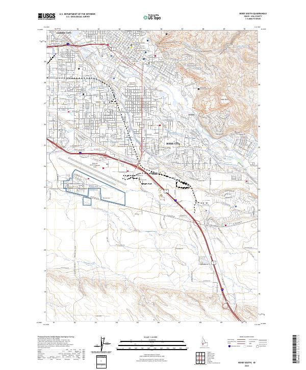 USGS Topographic Map – Boise South