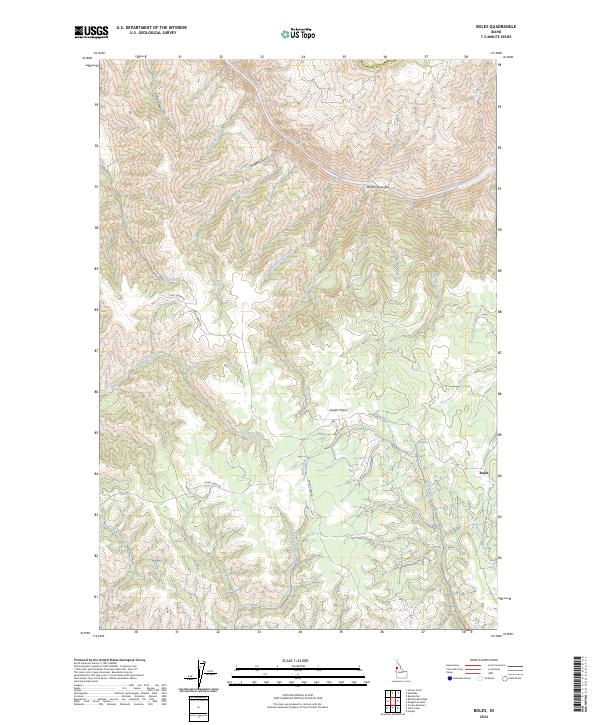 USGS Topographic Map – Boles