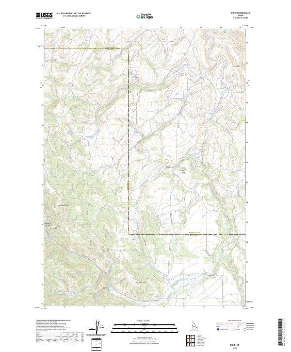 USGS Topographic Map – Bone